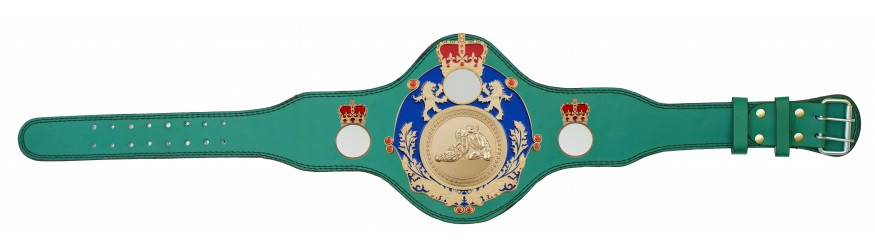 QUEENSBURY PLT LEATHER JIU JITSU CHAMPIONSHIP BELT - PLTQUEEN/BLUE/G/JJG - AVAILABLE IN 4 COLOURS